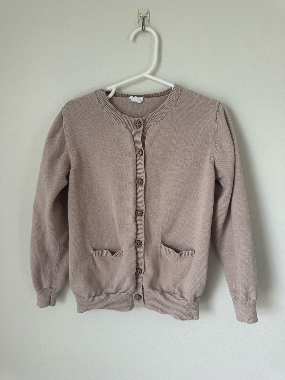 Jamie Kay Girls Button-Up Cardigan - Mauve Taupe